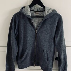 Nike Zipped up Gray Hoodie